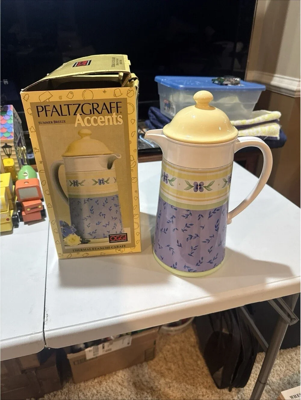 Pfaltzgraff Summer Breeze Carafe Thermal Insulated Pitcher